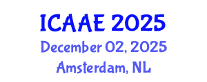 International Conference on Aerospace and Aviation Engineering (ICAAE) December 02, 2025 - Amsterdam, Netherlands