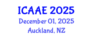 International Conference on Aerospace and Aviation Engineering (ICAAE) December 01, 2025 - Auckland, New Zealand