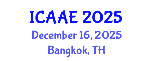 International Conference on Aerospace and Aviation Engineering (ICAAE) December 16, 2025 - Bangkok, Thailand