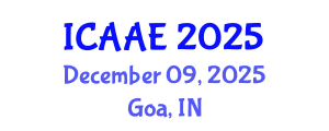 International Conference on Aerospace and Aviation Engineering (ICAAE) December 09, 2025 - Goa, India