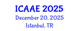 International Conference on Aerospace and Aviation Engineering (ICAAE) December 20, 2025 - Istanbul, Turkey