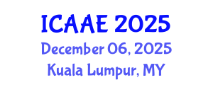 International Conference on Aerospace and Aviation Engineering (ICAAE) December 06, 2025 - Kuala Lumpur, Malaysia