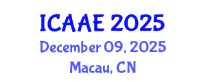 International Conference on Aerospace and Aviation Engineering (ICAAE) December 09, 2025 - Macau, China