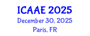 International Conference on Aerospace and Aviation Engineering (ICAAE) December 30, 2025 - Paris, France