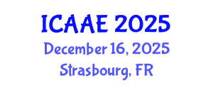 International Conference on Aerospace and Aviation Engineering (ICAAE) December 16, 2025 - Strasbourg, France