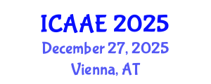 International Conference on Aerospace and Aviation Engineering (ICAAE) December 27, 2025 - Vienna, Austria