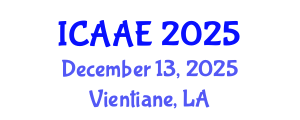 International Conference on Aerospace and Aviation Engineering (ICAAE) December 13, 2025 - Vientiane, Laos
