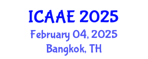 International Conference on Aerospace and Aviation Engineering (ICAAE) February 04, 2025 - Bangkok, Thailand