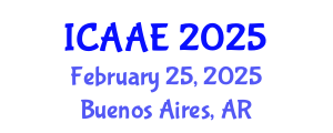International Conference on Aerospace and Aviation Engineering (ICAAE) February 25, 2025 - Buenos Aires, Argentina