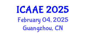 International Conference on Aerospace and Aviation Engineering (ICAAE) February 04, 2025 - Guangzhou, China