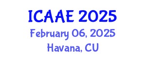 International Conference on Aerospace and Aviation Engineering (ICAAE) February 06, 2025 - Havana, Cuba