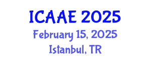 International Conference on Aerospace and Aviation Engineering (ICAAE) February 15, 2025 - Istanbul, Turkey