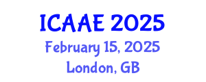 International Conference on Aerospace and Aviation Engineering (ICAAE) February 15, 2025 - London, United Kingdom