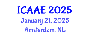 International Conference on Aerospace and Aviation Engineering (ICAAE) January 21, 2025 - Amsterdam, Netherlands