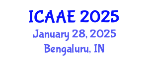 International Conference on Aerospace and Aviation Engineering (ICAAE) January 28, 2025 - Bengaluru, India