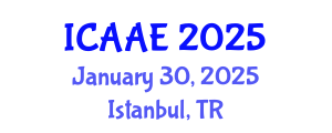 International Conference on Aerospace and Aviation Engineering (ICAAE) January 30, 2025 - Istanbul, Turkey