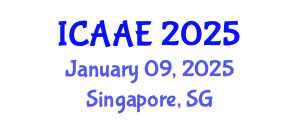 International Conference on Aerospace and Aviation Engineering (ICAAE) January 09, 2025 - Singapore, Singapore