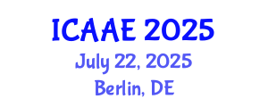 International Conference on Aerospace and Aviation Engineering (ICAAE) July 22, 2025 - Berlin, Germany