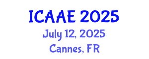 International Conference on Aerospace and Aviation Engineering (ICAAE) July 12, 2025 - Cannes, France