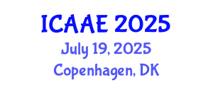 International Conference on Aerospace and Aviation Engineering (ICAAE) July 19, 2025 - Copenhagen, Denmark