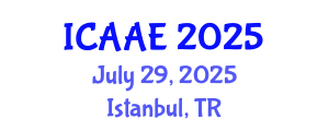 International Conference on Aerospace and Aviation Engineering (ICAAE) July 29, 2025 - Istanbul, Turkey