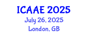 International Conference on Aerospace and Aviation Engineering (ICAAE) July 26, 2025 - London, United Kingdom