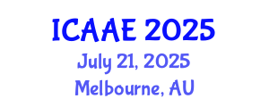 International Conference on Aerospace and Aviation Engineering (ICAAE) July 21, 2025 - Melbourne, Australia