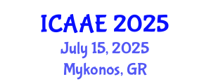 International Conference on Aerospace and Aviation Engineering (ICAAE) July 15, 2025 - Mykonos, Greece