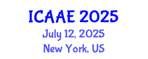 International Conference on Aerospace and Aviation Engineering (ICAAE) July 12, 2025 - New York, United States