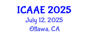 International Conference on Aerospace and Aviation Engineering (ICAAE) July 12, 2025 - Ottawa, Canada