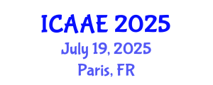 International Conference on Aerospace and Aviation Engineering (ICAAE) July 19, 2025 - Paris, France