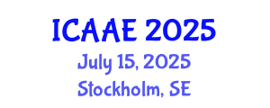 International Conference on Aerospace and Aviation Engineering (ICAAE) July 15, 2025 - Stockholm, Sweden