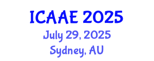 International Conference on Aerospace and Aviation Engineering (ICAAE) July 29, 2025 - Sydney, Australia