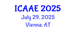 International Conference on Aerospace and Aviation Engineering (ICAAE) July 29, 2025 - Vienna, Austria