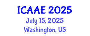 International Conference on Aerospace and Aviation Engineering (ICAAE) July 15, 2025 - Washington, United States