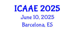 International Conference on Aerospace and Aviation Engineering (ICAAE) June 10, 2025 - Barcelona, Spain