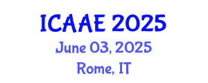 International Conference on Aerospace and Aviation Engineering (ICAAE) June 03, 2025 - Rome, Italy