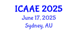 International Conference on Aerospace and Aviation Engineering (ICAAE) June 17, 2025 - Sydney, Australia