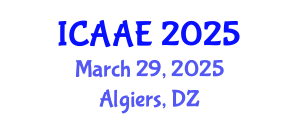 International Conference on Aerospace and Aviation Engineering (ICAAE) March 29, 2025 - Algiers, Algeria