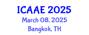 International Conference on Aerospace and Aviation Engineering (ICAAE) March 08, 2025 - Bangkok, Thailand