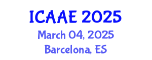 International Conference on Aerospace and Aviation Engineering (ICAAE) March 04, 2025 - Barcelona, Spain