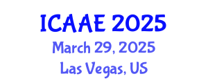 International Conference on Aerospace and Aviation Engineering (ICAAE) March 29, 2025 - Las Vegas, United States