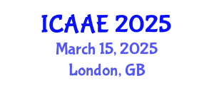 International Conference on Aerospace and Aviation Engineering (ICAAE) March 15, 2025 - London, United Kingdom