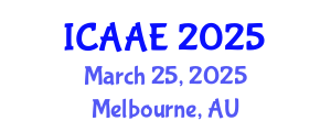 International Conference on Aerospace and Aviation Engineering (ICAAE) March 25, 2025 - Melbourne, Australia