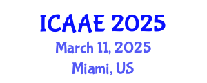 International Conference on Aerospace and Aviation Engineering (ICAAE) March 11, 2025 - Miami, United States