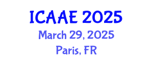 International Conference on Aerospace and Aviation Engineering (ICAAE) March 29, 2025 - Paris, France