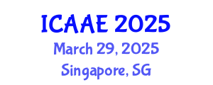 International Conference on Aerospace and Aviation Engineering (ICAAE) March 29, 2025 - Singapore, Singapore