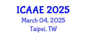 International Conference on Aerospace and Aviation Engineering (ICAAE) March 04, 2025 - Taipei, Taiwan