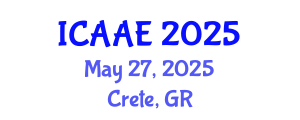 International Conference on Aerospace and Aviation Engineering (ICAAE) May 27, 2025 - Crete, Greece