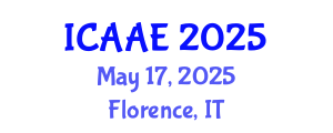 International Conference on Aerospace and Aviation Engineering (ICAAE) May 17, 2025 - Florence, Italy